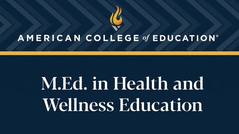 Thumbnail for 
		M.Ed. in Health and Wellness Education: Commencement 2024
	