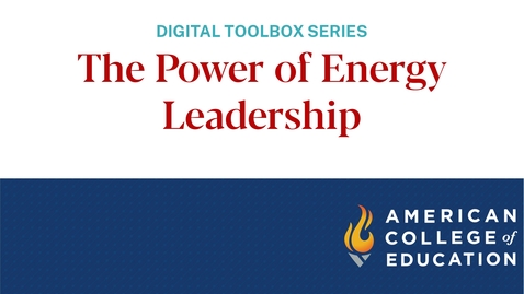 Thumbnail for entry The Power of Energy Leadership