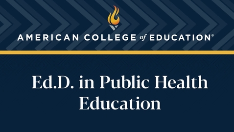 Thumbnail for 
		Ed.D. in Public Health Education: Commencement 2024
	