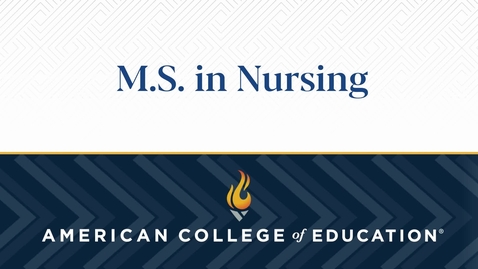 Thumbnail for entry 
		M.S. in Nursing: Commencement 2023
	