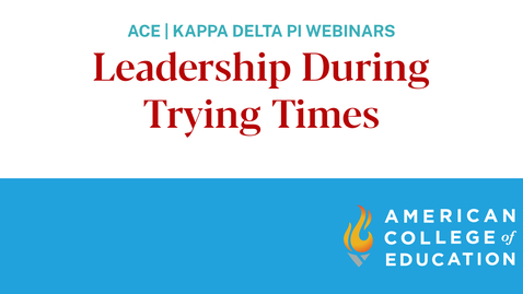 Thumbnail for Teacher Toolbox Series – Leadership During Trying Times