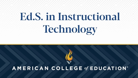 Thumbnail for 
		Ed.S. in Instructional Technology: Commencement 2023
	