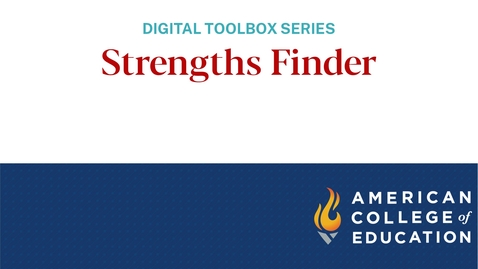 Thumbnail for StrengthsFinder