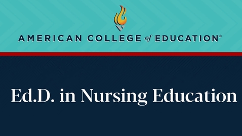 Thumbnail for 
		Ed.D. in Nursing Education: Commencement 2025
	