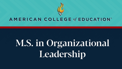 Thumbnail for 
		M.S. in Organizational Leadership: Commencement 2025
	