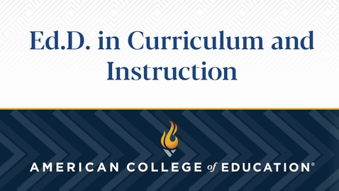 Thumbnail for 
		Ed.D. in Curriculum and Instruction: Commencement 2023
	