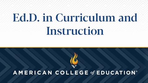 Thumbnail for entry 
		Ed.D. in Curriculum and Instruction: Commencement 2023
	