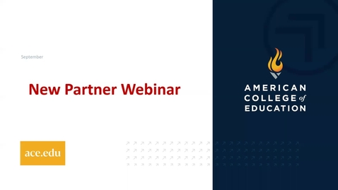 Thumbnail for New Partner Webinar