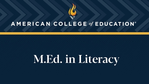 Thumbnail for 
		M.Ed. in Literacy: Commencement 2024
	