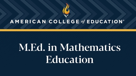 Thumbnail for 
		M.Ed. in Mathematics Education: Commencement 2024
	
