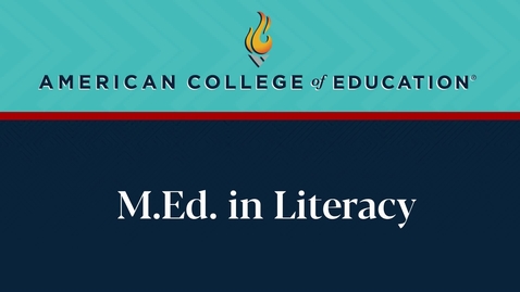 Thumbnail for 
		M.Ed. in Literacy: Commencement 2025
	
