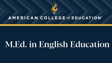 Thumbnail for 
		M.Ed. in English Education: Commencement 2024
	