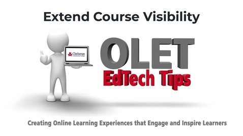 Thumbnail for Moodle - Extend Course Visibility