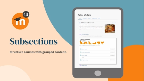 Thumbnail for Subsections in Moodle 4.5