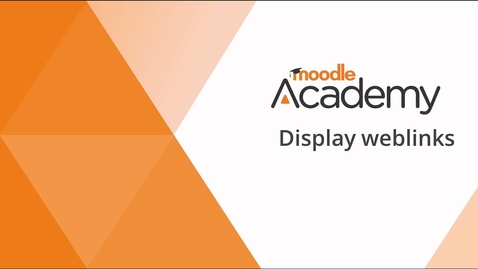 Thumbnail for URL Weblinks in Moodle