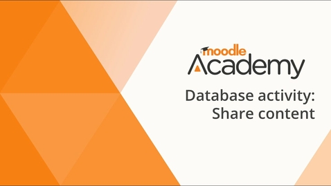 Thumbnail for Database activity in Moodle
