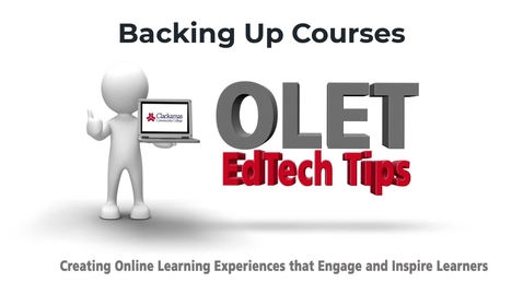 Thumbnail for Moodle - Back Up Course