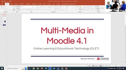 Thumbnail for Multimedia in Moodle 4.1 