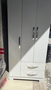 Guarda Roupa 3 Portas 2 Gav 0.83CM Light Branco 12/12MM C/Pé A190XL83XP45 Josan
