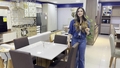 Sala Jantar 4 Cadeiras Quadrada 95X95 MDF/Vidro Sophia/Maia Nature/Offwhite Cimol