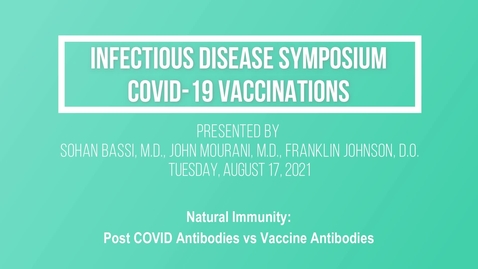 Thumbnail for Q13  Post COVID Antibodies vs Vaccine Antibodies
