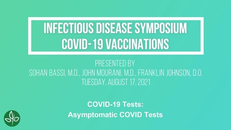 Thumbnail for Q22 Asymptomatic COVID Tests