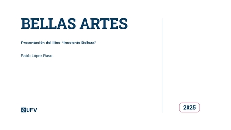 Miniatura para Presentación del libro Insolente Belleza, de Pablo López Raso