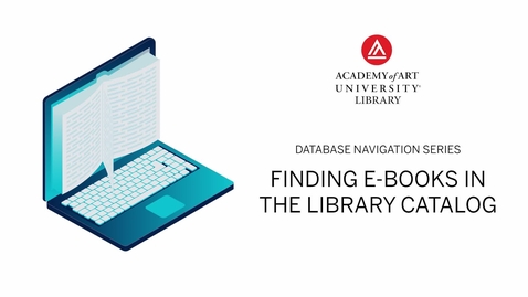 Thumbnail for Finding E-books in the Library Catalog