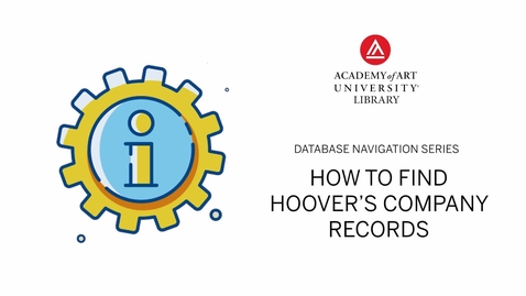Thumbnail for How to find Hoover's Company Records