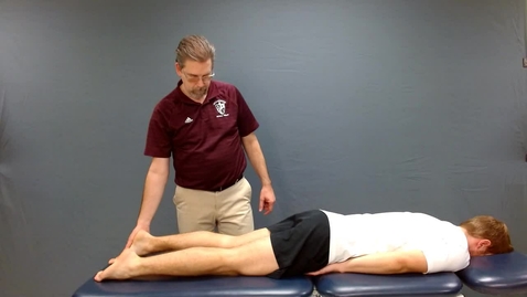 Thumbnail for Knee: Posterior Glide for restricted flexion in PRONE (MEDIAL SIDE)