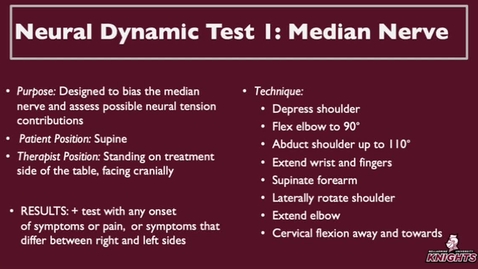 Thumbnail for Neural Dynamic Test 1: Median Nerve
