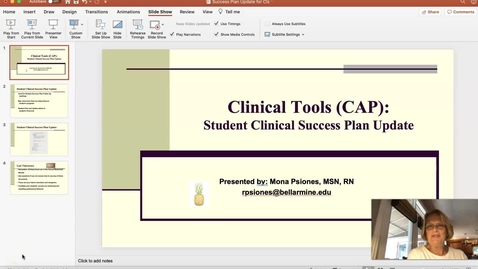 Thumbnail for CAP Clinical Student Success Plan Update