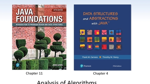 Thumbnail for entry Analysis of Algorithms