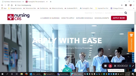 Thumbnail for entry Nursing CAS Application: How to create your application