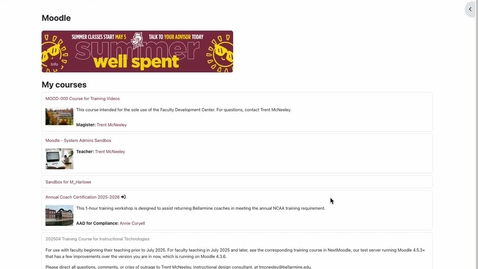 Thumbnail for 03 Moodle Course Page Overview