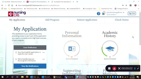 Thumbnail for Nursing CAS Application: How to link your pre-reqs to your transcript entry
