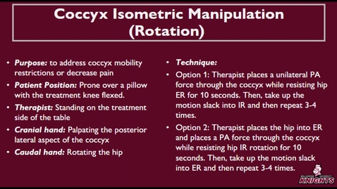 Thumbnail for Coccyx Isometric Manipulation (Rotation)