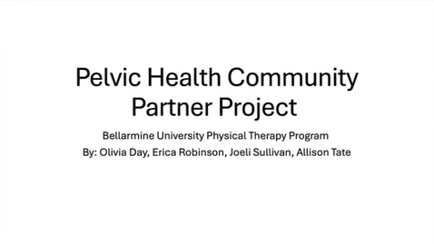 Thumbnail for 1 - Pelvic Health CPP Introduction