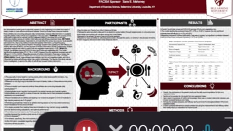 Thumbnail for entry Bayley Wade, Lauren S. Masden, Allison M. Tripure - Fruit and Vegetable Intake Influenced by Self-Efficacy Levels Among Ultra-Endurance Athletes