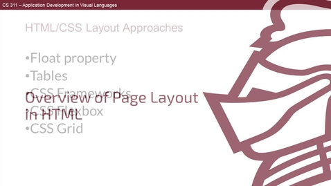 Thumbnail for Overview of HTML CSS Layout