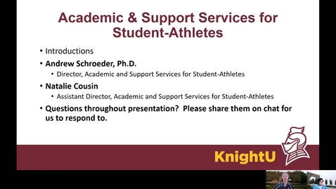 Thumbnail for Advising 101 - Student Athletes