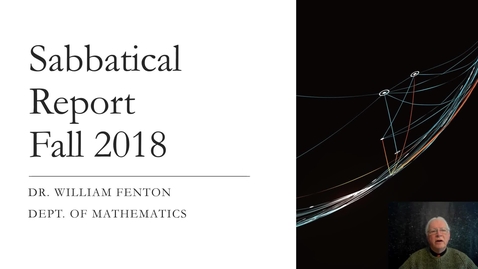 Thumbnail for entry William E. Fenton, Ph.D. - Textbook Revisions and Additions for Modern Geometry and Discrete Mathematics