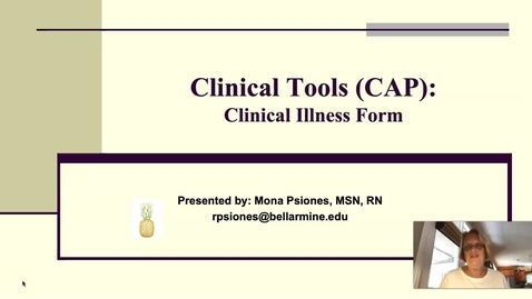 Thumbnail for CAP Clinical Illness Form