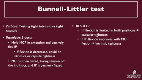 Thumbnail for Bunnell-Littler Test