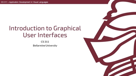 Thumbnail for Introduction to Graphical User Interfaces