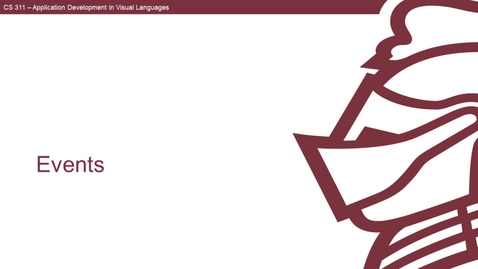 Thumbnail for Events in C#