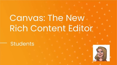 Thumbnail for entry Canvas: Changes to the Rich Content Editor (Students)