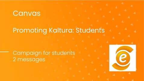 Thumbnail for Promoting Kaltura: Students