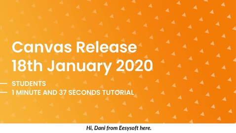 Thumbnail for Release of January 18th 2020 for students