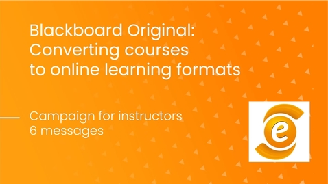 Thumbnail for entry Converting courses to online learning formats: instructors